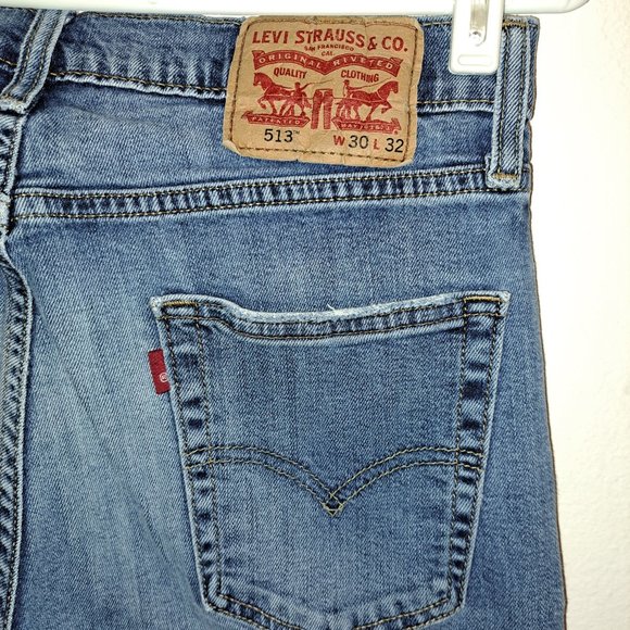Levi Strauss &Co 513 Slim Straight Fit Jeans Water <Less W30xL32 - Picture 8 of 10
